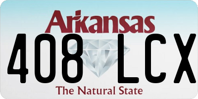 AR license plate 408LCX