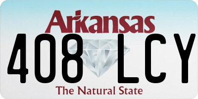 AR license plate 408LCY