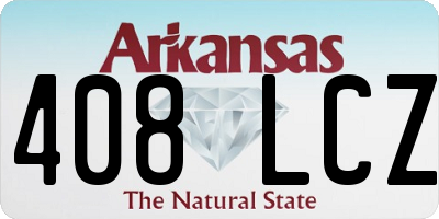 AR license plate 408LCZ