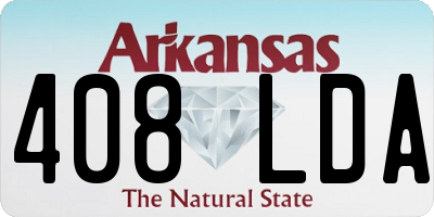 AR license plate 408LDA