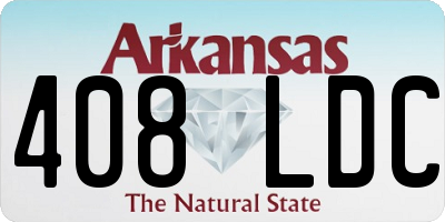 AR license plate 408LDC