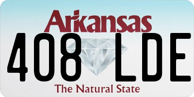 AR license plate 408LDE