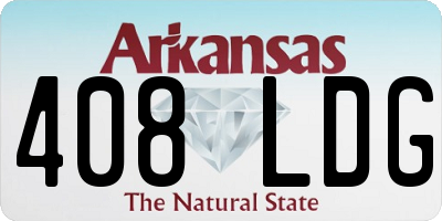 AR license plate 408LDG
