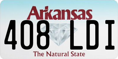 AR license plate 408LDI