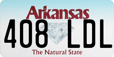 AR license plate 408LDL