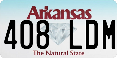 AR license plate 408LDM