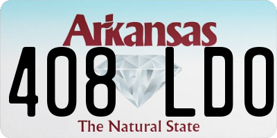 AR license plate 408LDO