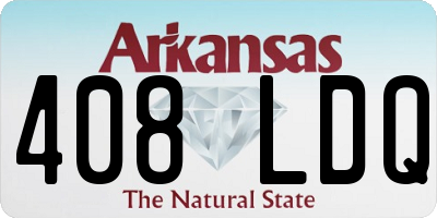 AR license plate 408LDQ
