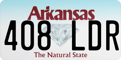 AR license plate 408LDR