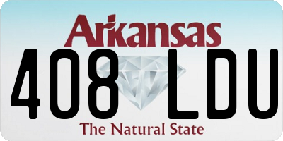 AR license plate 408LDU