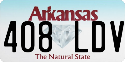 AR license plate 408LDV
