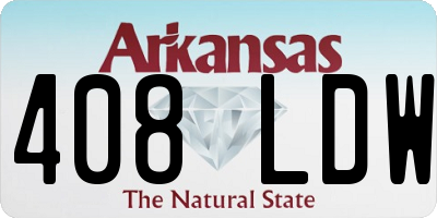 AR license plate 408LDW