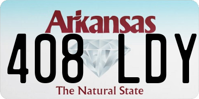 AR license plate 408LDY