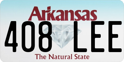 AR license plate 408LEE