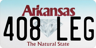 AR license plate 408LEG