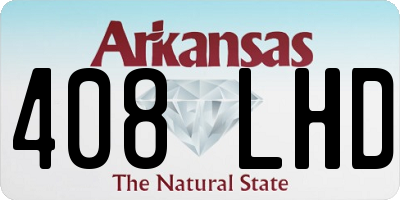 AR license plate 408LHD