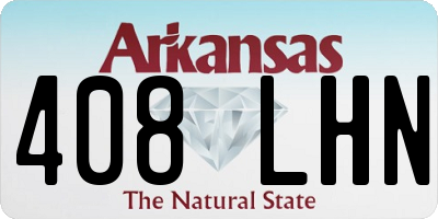 AR license plate 408LHN