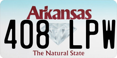 AR license plate 408LPW