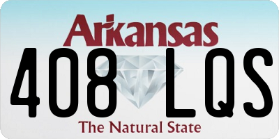 AR license plate 408LQS