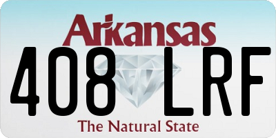 AR license plate 408LRF
