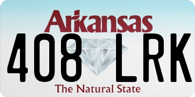 AR license plate 408LRK