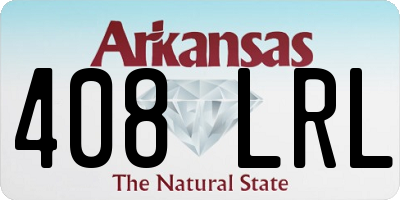 AR license plate 408LRL