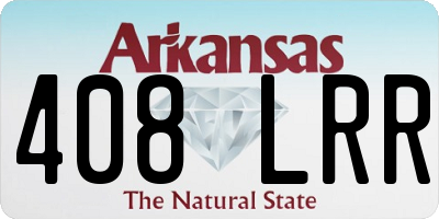 AR license plate 408LRR
