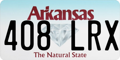 AR license plate 408LRX