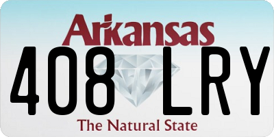 AR license plate 408LRY