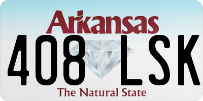 AR license plate 408LSK