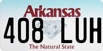 AR license plate 408LUH