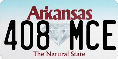 AR license plate 408MCE