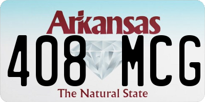 AR license plate 408MCG