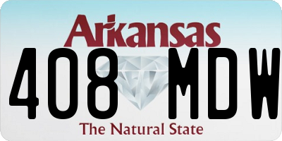 AR license plate 408MDW