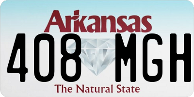 AR license plate 408MGH