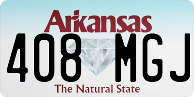 AR license plate 408MGJ