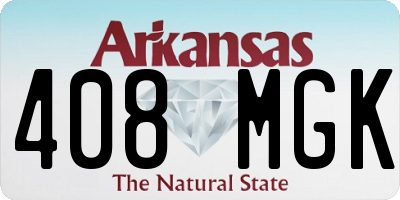 AR license plate 408MGK