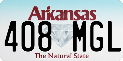 AR license plate 408MGL