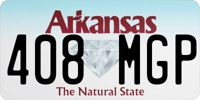 AR license plate 408MGP