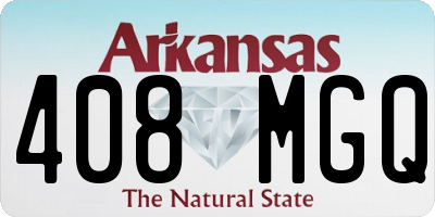 AR license plate 408MGQ