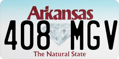 AR license plate 408MGV