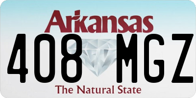 AR license plate 408MGZ