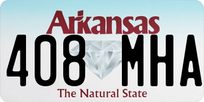 AR license plate 408MHA