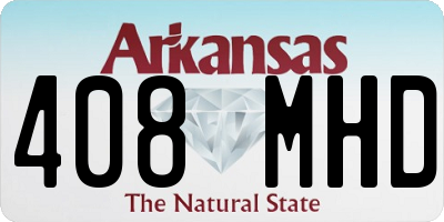 AR license plate 408MHD