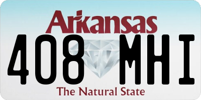 AR license plate 408MHI