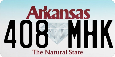 AR license plate 408MHK