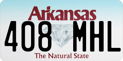 AR license plate 408MHL
