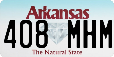 AR license plate 408MHM