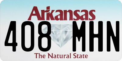 AR license plate 408MHN