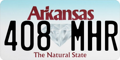 AR license plate 408MHR